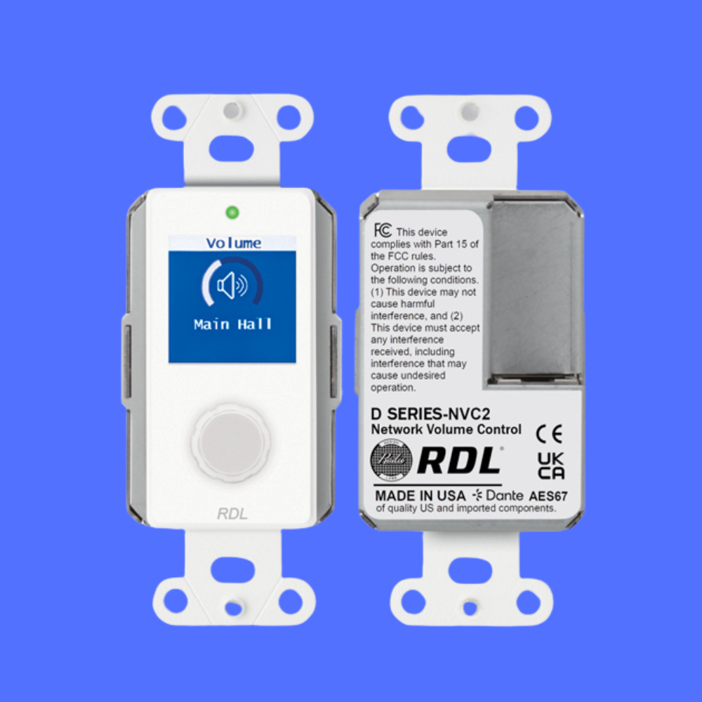 RDL Dante Plates - D-NVC2 Dante Controller RDL Dante Plates - D-NVC2 Dante Controller